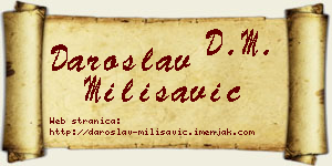Daroslav Milisavić vizit kartica